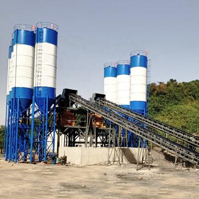 China Building Material Shops Construction Plant Small Mini Ready Made Concrete Batching Plant HZS50 on sale for sale