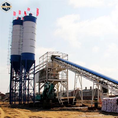 China Building Material Stores Zhengzhou Jinlong Small Heavy Mobile Concrete Machinery HZS25 Batching Plant For Sale for sale