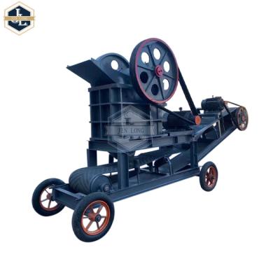 China Small Mini Quarry Gravel Jaw Stone Crushing Machine Mobile Gold Ore Rock Mini Jaw Mill Crusher Plant With Vibrating Screen for sale