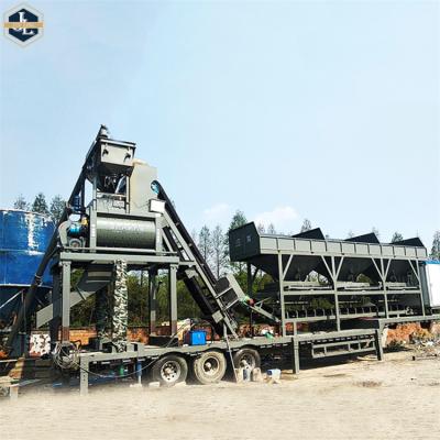 China Building Material Shops Engineering And Construction Machinery YHZS25 Mobile Concrete Small Batching Plant For Sale for sale