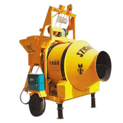 China Construction Material Shops JZM500 Drum Mixer Self Drum Concrete Mixer Electric Rotating Loading Supplier for sale