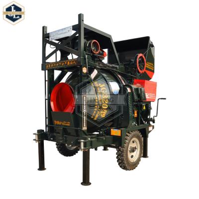 China Building Material Shop JZC320 Drum Concrete Mixer Mobile Self Loader Electric Cement Mixer Direct Supplier for sale