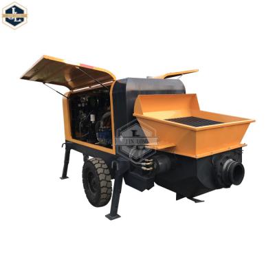 China Construction Material Stores Transport Diesel Horizontal Mobile Concrete Pump Hydraulic Concrete PUMP for sale