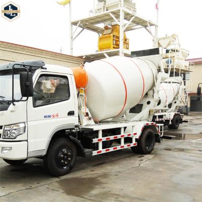 China Building Material Stores Jinlong 4m3 Automatic Mobile Concrete Mixer Truck Automatic Concrete Mixer For Sale for sale