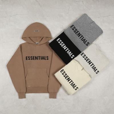 China Wholesale Anti-wrinkle Fear Of God BASES Sweater Letter Print Fleece Unisex Oversized Hoodie Couple Set Fear Of God Hoodie Sweater for sale