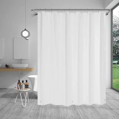 China Europe QJMAX High Quality Customized PEVA Waterproof With Magnets Shower Curtain for sale