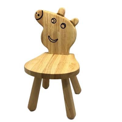 China Wooden Children's Cartoon Stool Two-Step Storage Animal Stool Baby Bench Backrest Stool for sale