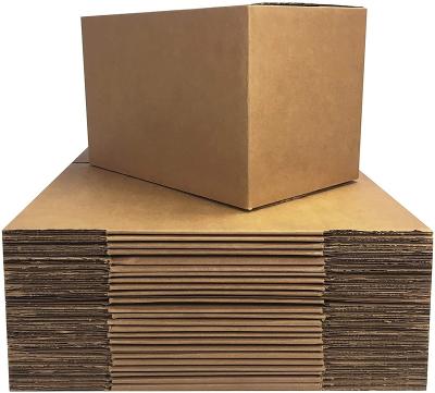 China High Quality Recycled Brown Shipping Paper Box Corrugated Paper Cardboard Manufacture 3ply 5ply 7ply Packing Materials Factory for sale