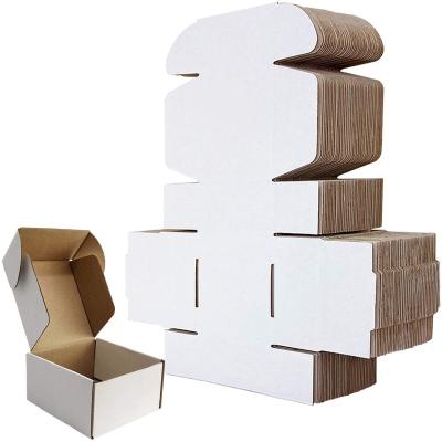 China Hot Selling Recycled Materials Factory Price Custom White Regular Corrugated Cardboard Foldable Paper Boxes for sale