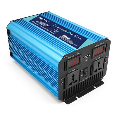 China Hot Sale 1000W Power Inverter DC 12V to AC 220V 1KW 1000watts Pure Sine Wave Inverter Charger 309**180*142mm for sale