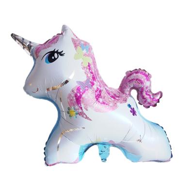 China Gift Toy Factory Direct Selling Aluminum Decor 70cm*75cmk Small Unicorn Balloons for sale