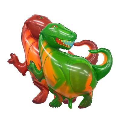 China Gift Toy 80cm*85.5cm Jurassic Park Theme Party T-Rex Dinosaur Gift Helium Foil Balloon for sale