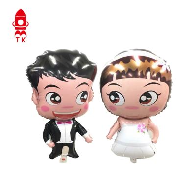 China Gift Toy Hot Sale Ready To Ship To Wedding Inflatable Balloon Foil Balloon Newlyweds for sale