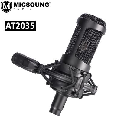 China Desktop AT2035 to 2035 Cardioid Condenser Microphone with Wide Dynamic Range for Professional Studio Recording for Audio Technica for sale