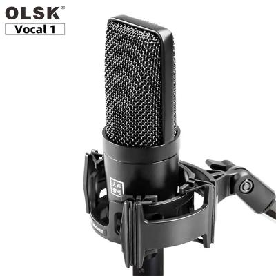 China 1 Large Condenser Diaphragm Desktop Vocal Cable Microphone for Professional Studio Recording Streaming Broadcasting Karaoke for sale