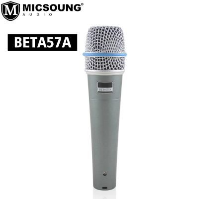 China BETA57A Microphone BETA58A Microphone MIC Cable Super Cardioid Dynamic Vocal Cable Professional Instrument For Studio Recording for sale