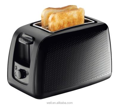 China Household Multifunctional 2 Slice Toaster Cancel Plastic Housing Reheat Defrost Function For Home Use for sale