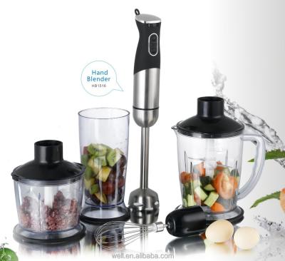 China Household Powerful Multi Function Stainless Steel Hand Blender Set Food Processor 800W For Home Use for sale