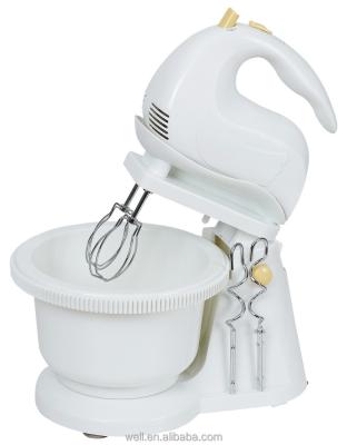 China Beater ejector button hand mixer with rotating bowl in 5 speeds for sale