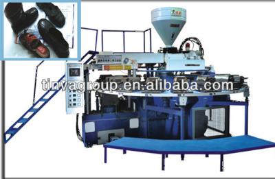 China Horizontal Rotary Type Rain Boots Automatic Injection Molding Machine PVC One Color for sale