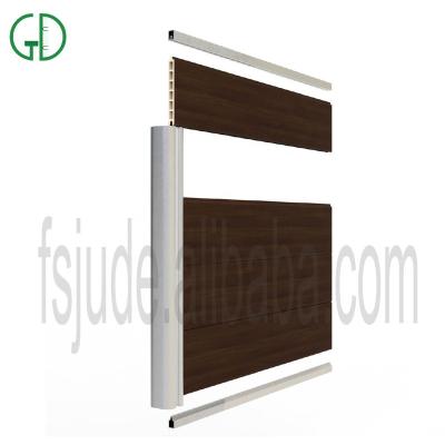 China Easily Assembled China GD 6x6 6x8 Wood Plastic Composite Channel Panel Profile wpc Exterior Light Used Black Aluminum T Barrier Post for sale