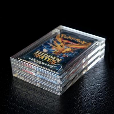 China Protective Magnetic Clear Acrylic Display Case And Display For Pokemon Card 210615 for sale