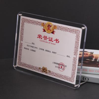 China Sight Display Photo Acrylic Modern Clear Acrylic Desktop Stand for sale