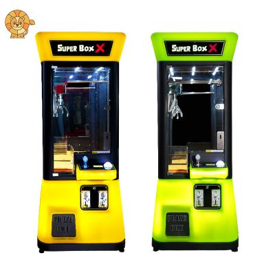 China PE Professional Factory High Quality Cheap Price High Income Super Box X Mini Crane Claw Machine Toy Claw Crane Machine for sale