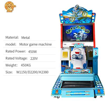 China Metal + Acrylic Factory Wholesale Good Quality Coin Operated Full Motion Motor Motorcycle Simulator Arcade Machine Motor Racing Game Machine for sale