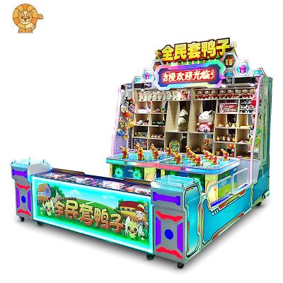 China Wood+Metal+Acrylic Manufactory Top Quality Amusement Park Game  Ring Ducks Carnival Game Stalls Duck Ring Toss Booth Game for sale