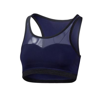 China Custom Fitness Breathable Mesh Yoga Crop Bra Gym Wear Sexy Logo Ladies Net Sport Bra for sale