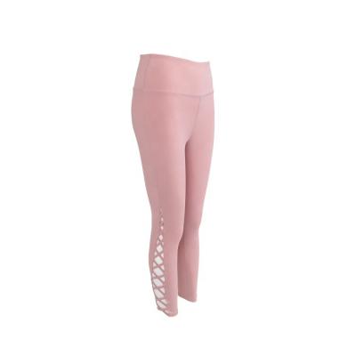 China High Waisted Sports OEM Yoga Tights Fitness Breathable Fashionable Pink Leggings Workout Sexy Pants for sale