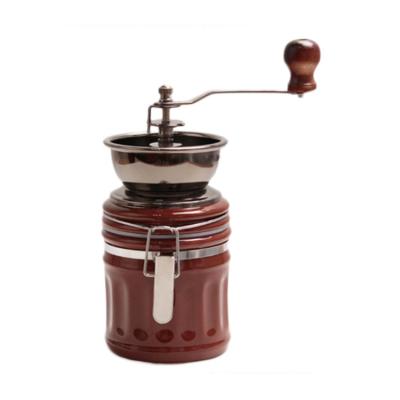 China High Quality Promotion Amazon Top Selling Hand Coffee Bean Grinder Universal Adjustable Ceramic Burr Manual Grinding Coffee Grinder Ceramic Grinder for sale