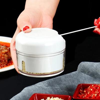 China Amazon Product Viable Online Sales Promotion Mini Kitchen Gadgets Manual Food Chopper Hand-Powered Vegetable Chopper for sale