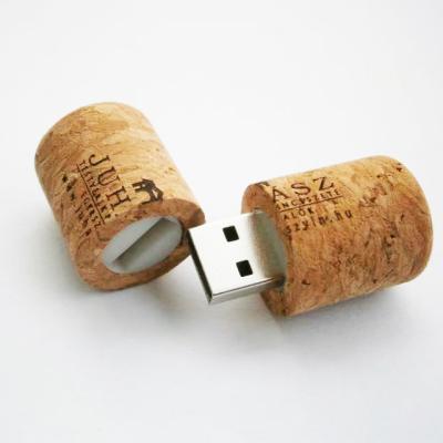 China New Genuine Red Wine Wood Corks Pattern 4GB-32GB USB 2.0 Flash Pen Drive Memory With Custom Logo for sale