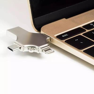 China 32GB 64GB 12GB Pen Drive For Metal OTG USB3.0/Type-C Flash Drive Mic PC IPhone Android for sale