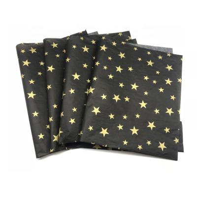 China Custom Recyclable Logo Color Shoe Recycled Clothing Gold Foil Lamination Printing Wrapping Tissue Tissue Paper for sale