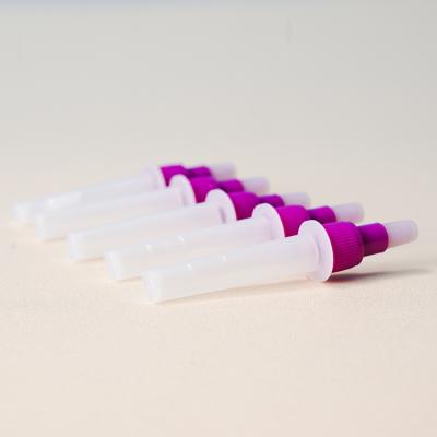 China Plastic Lab Collection 3ml 5ml Antigen Extraction Transparent Sampling Plastic Tube For Testing With Dropper for sale