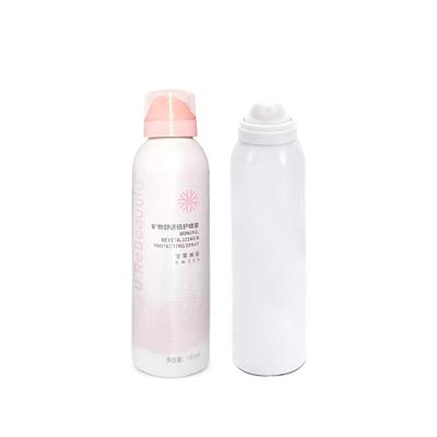 China Cosmetic 50ml 150ml Binary Valve Bag Aerosol Tank Moisturizing Sunscreen Spray Aluminum Buckle Plastic Cosmetic Bottle for sale