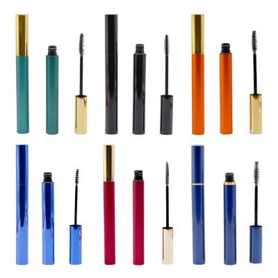 China Glossy/Matte/Matalic/Satin/Abrazine/Gradient Color Customized Luxury Empty Metal Mascara Tube 3ml 5ml Aluminium Eyelash Serum Eyeliner Tube Packaging Aluminum Mascara Tubes for sale