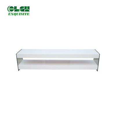 China Modern Best Seller Imported MDF White Cheap Large Long Top Wooden Coffee Table for sale