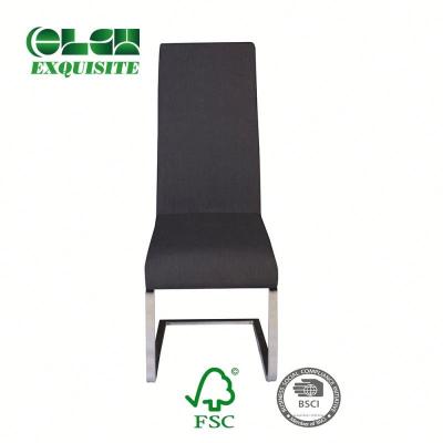 China 2019 Wholesale Cheap Modern Metal Chrome Leg Fabric Free Sample Modern Dining Chair Price For Sale for sale