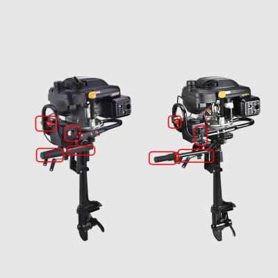 China Outboard Engine Good Quality Big Size Electric Start Short Shaft 224cc Boat Engine 1300ml for sale