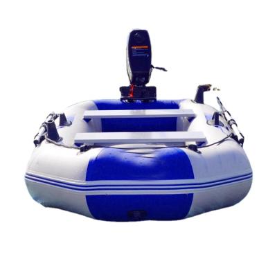 China PVC+WOODEN 3.3M Wooden Floor PVC Kayak Boat 330mm Small Inflatable Rib Boat Fishing Boat for sale