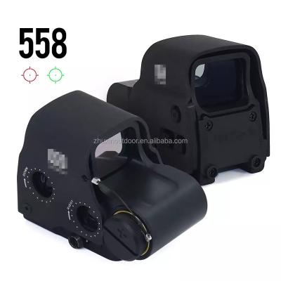 China Red 558 Aluminum Alloy Holographic Sight Dot Optics Sight Reflex Sight for Hunting for sale