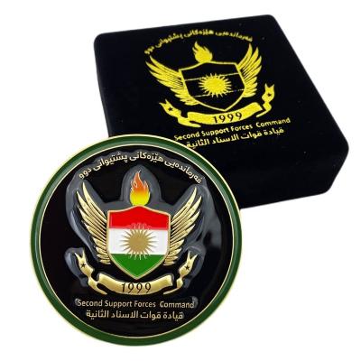 China Manufacturer Direct Custom Logo Velvet Challenge Coin Storage Arabic Cases for sale