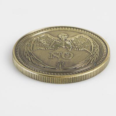 China Europe yes no maker coin in 3 color options of gold silver and antique gold for sale