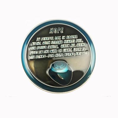 China Custom American Geocashing Coins and Challenge Coins with Transparent Enamel Coloring for sale