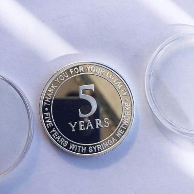 China American China Manufacturer Custom Made Cheap Silver Souvenir Coin for Excellence Recognition or Loyalty Appreciation for sale