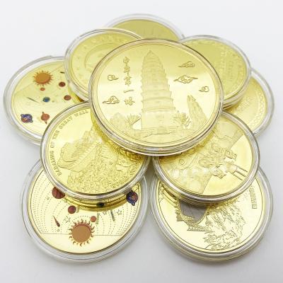 China Other factory price custom metal copper gold plated tungsten coin for sale